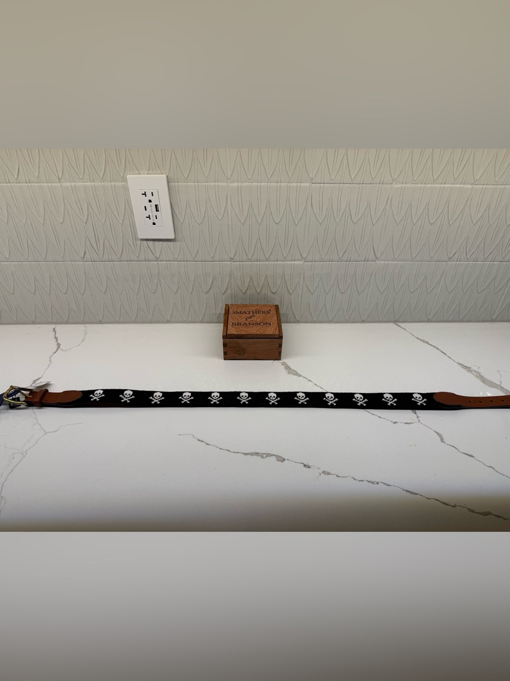 Smathers and Branson Skull Belt 32